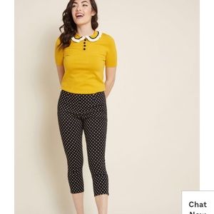 Hell Bunny high-waisted polka dot pants NWOT